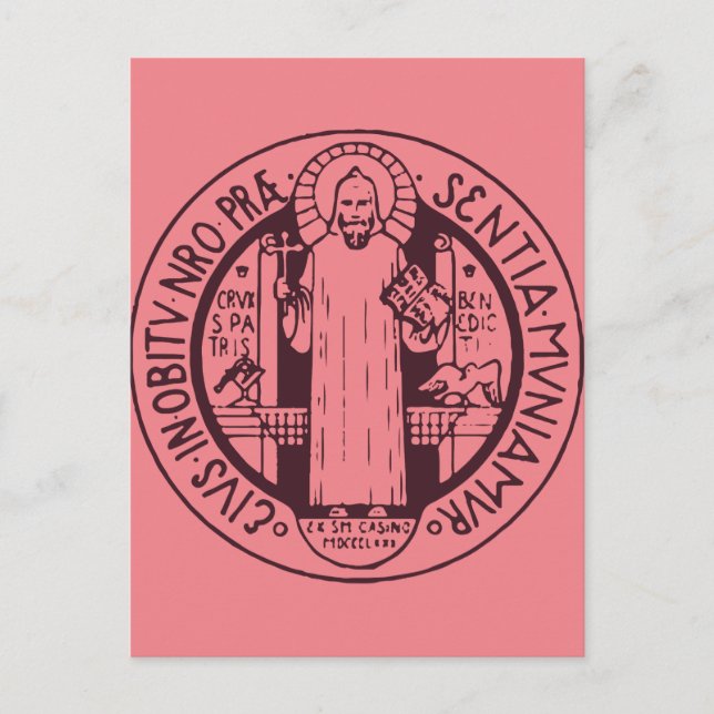 Postal Medalla de San Benedicto (Anverso)