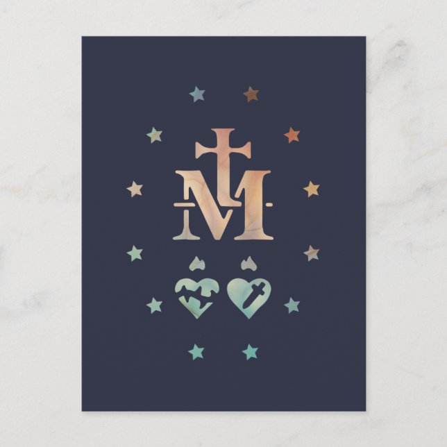 Postal Medalla milagrosa nuestra dama de gracia (Anverso)