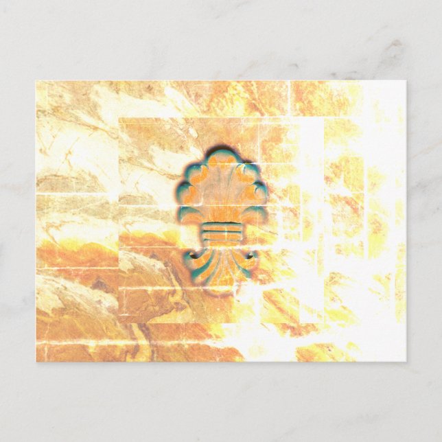 Postal Medallón de estilo italiano vintage (Anverso)