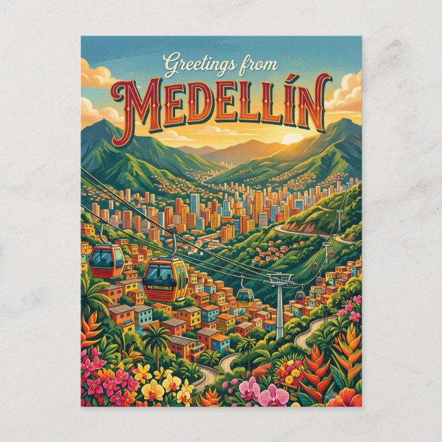 Postal Medellín Colombia (Anverso)