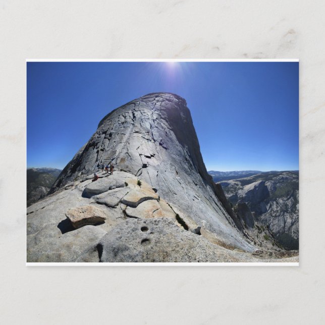 Postal Media Cúpula de la Base de los Cables - Yosemite (Anverso)