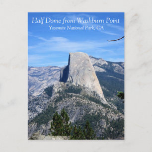 Postal Media Cúpula desde Washington Point, Yosemite, CA