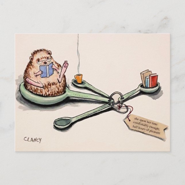 Postal Media Horas De Agradable Postcard (Anverso)