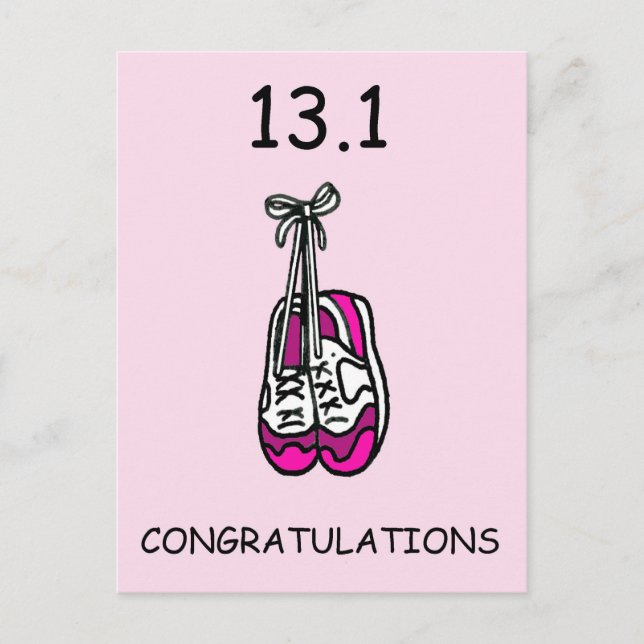 Postal Media Marathon Felicitaciones por Ella. (Anverso)