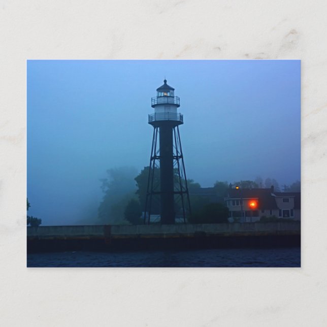 Postal Mediados de faro de niebla del embarcadero (Anverso)