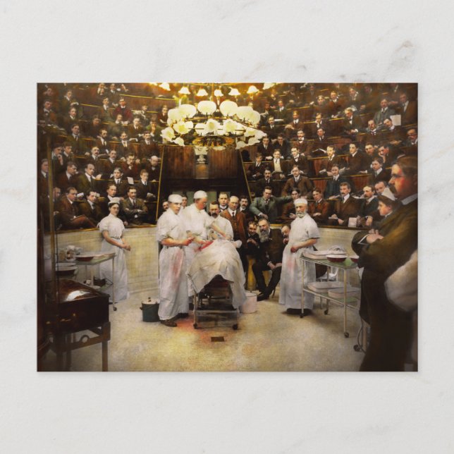 Postal Médica - Cirujano - Sala permanente sólo 1902 (Anverso)