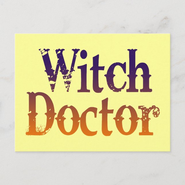 Postal Médica de brujas (Anverso)