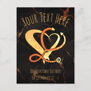 Postal Médica, enfermera, paramédico, plantilla de regalo