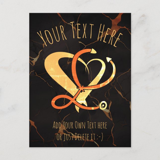 Postal Médica, enfermera, paramédico, plantilla de regalo (Anverso)