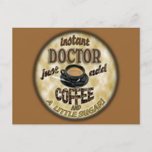 POSTAL MÉDICA INSTANTÁNEO AGREGAR CAFÉ Y AZÚCAR