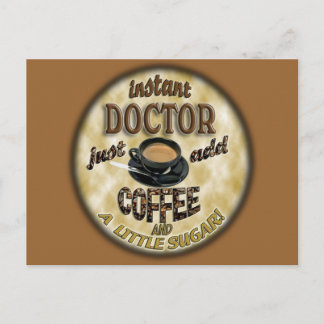 POSTAL MÉDICA INSTANTÁNEO AGREGAR CAFÉ Y AZÚCAR