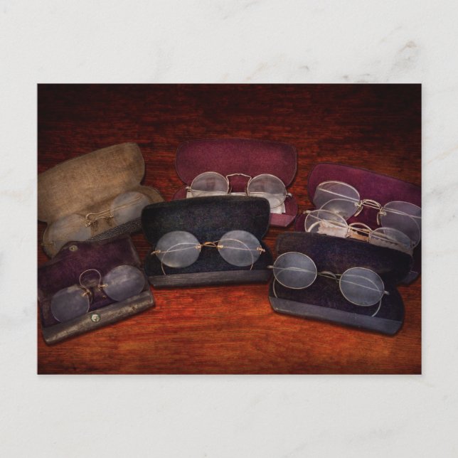 Postal Médica - Optometrista - Conjunto de ópticos (Anverso)