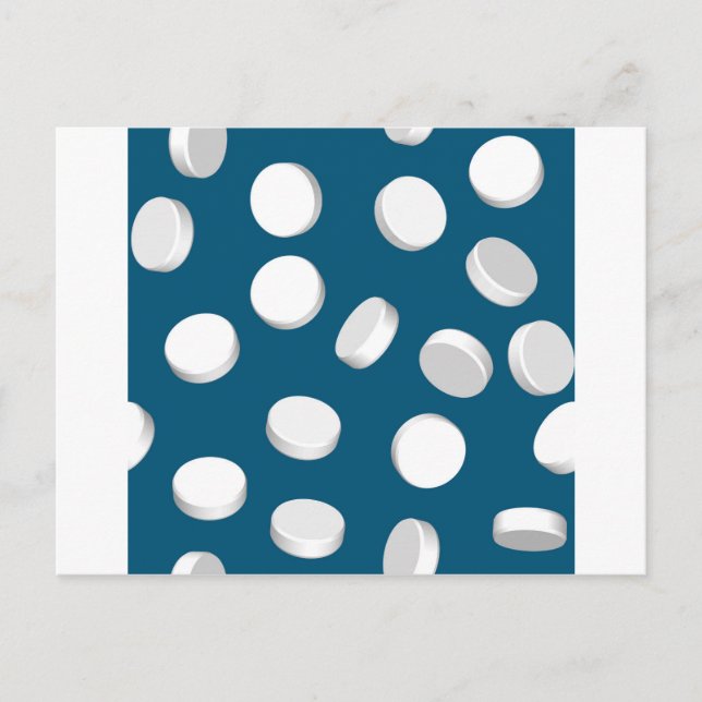 Postal medicamentos para pastillas azules (Anverso)