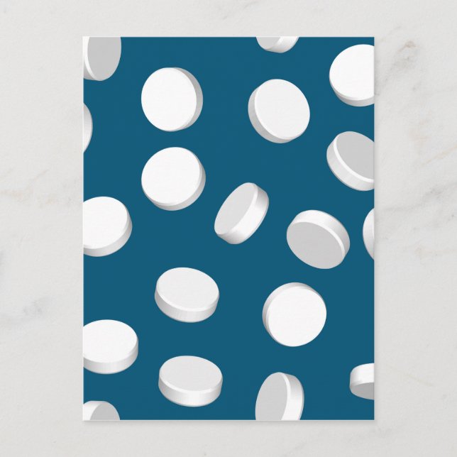 Postal medicamentos para pastillas azules (Anverso)