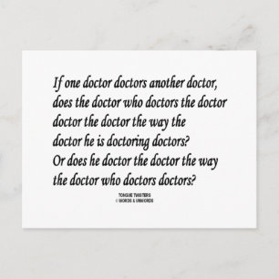 Postal Médicas de Twister de Tongue Médicas Otro Médica