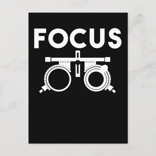 Postal Médicas oculares Humor Funny Opticians (Anverso)