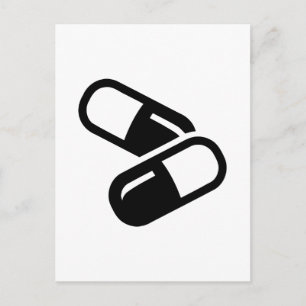 Postal Medicina para las pastillas