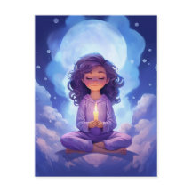 Medición de las nubes celestes de yoga azul rosado