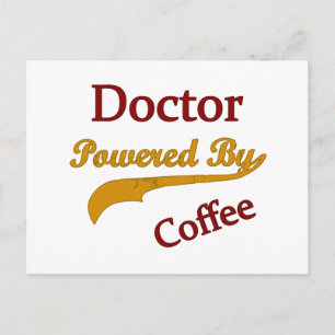 Postal Médico alimentado por café