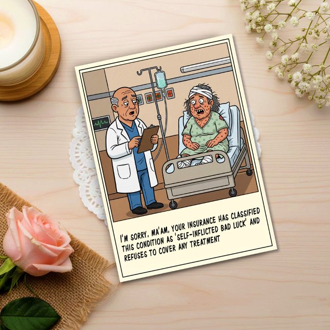Postal Médico Diagnostica a Paciente Manchado para que se (Subido por el creador)