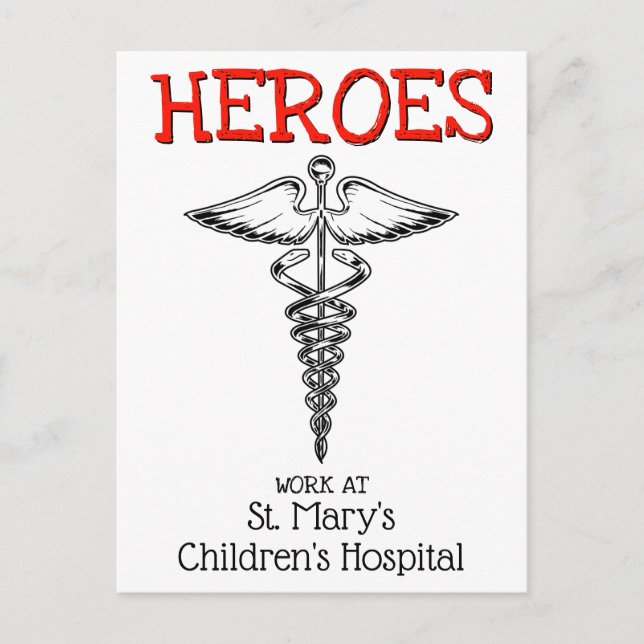 Postal Médico Enfermera Enfermería del Hospital Médico Gr (Anverso)