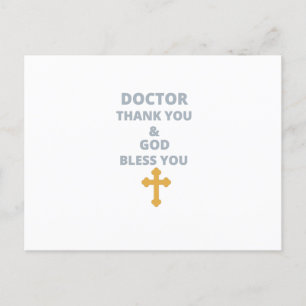 POSTAL MÉDICO GRACIAS Y DIOS TE BENDIGA