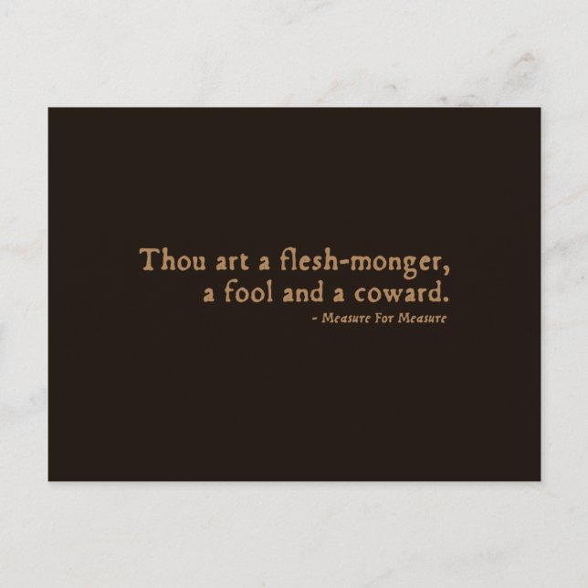 Postal Medida De Insulto De Medida (Anverso)