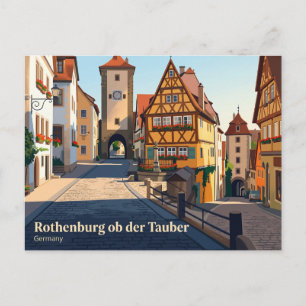 Postal Medieval Old Town, Rothenburg ob der Tauber
