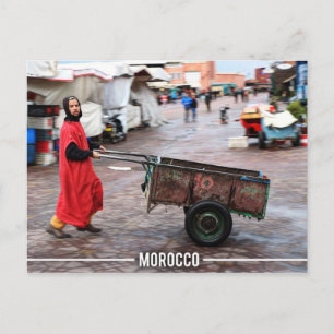 Postal Medina de Marrakech - Marrakech Souk, Marruecos