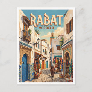 Postal Medina de Rabat Marruecos
