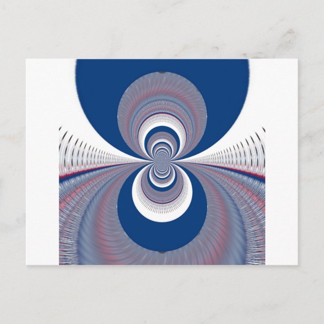 Postal Medio azul (Anverso)