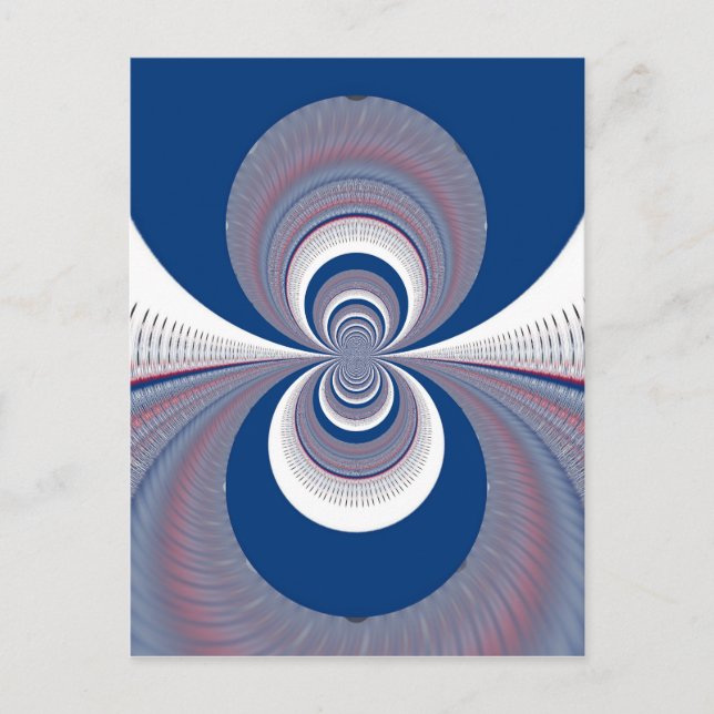 Postal Medio azul (Anverso)