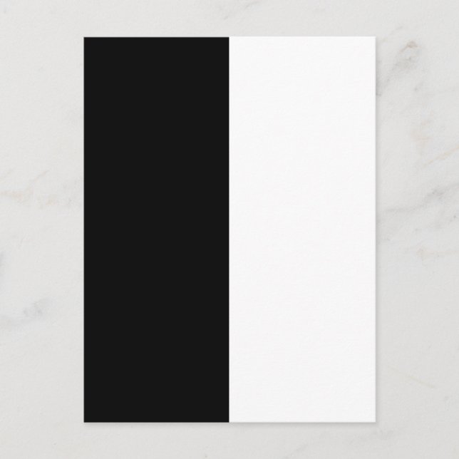 Postal Medio Negro Y Medio Blanco Personalizar Medio Esto (Anverso)