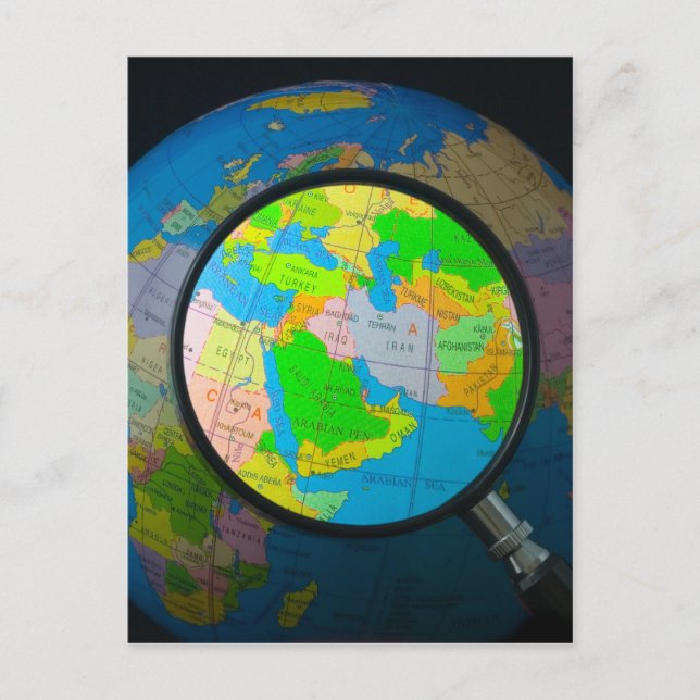 Postal Medio Oriente en foco (Anverso)
