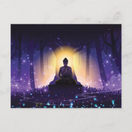 Postal Meditación de Buda