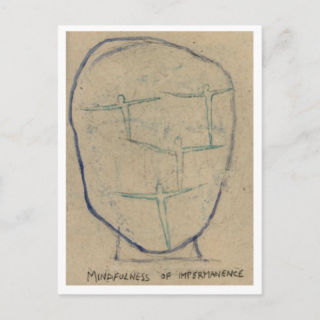 Postal Meditación de la impermanencia. (Anverso)