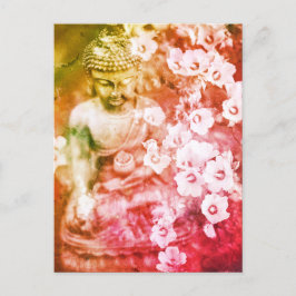 Postal *~* Meditación floral Meditación Zen Buddha Medita