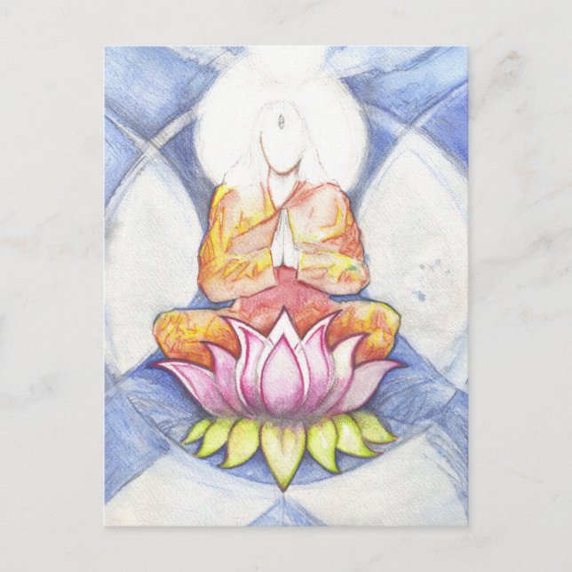 Postal Meditación Lotus (Anverso)