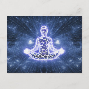 Postal Meditación metafísica mística Levitación