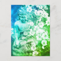 *~* Meditación Zen Buddha Meditar Ombre Floral