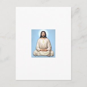 Postal Meditar a Jesús con Om