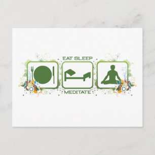 Postal Meditar el sueño