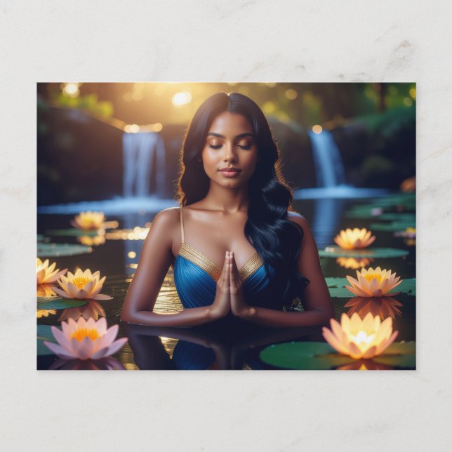 POSTAL MEDITATION - YOGA - WELLNESS - CARPE DIEM (Anverso)