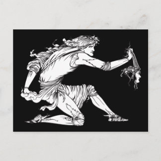 Postal Medusa Aubrey Beardsley