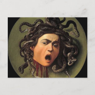 Postal Medusa Head De Caravaggio
