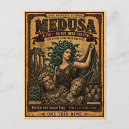Postal Medusa, Monstruo de Circo Antiguo