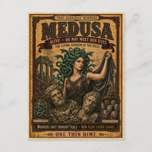 Postal Medusa, Monstruo de Circo Antiguo