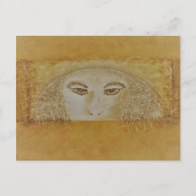 Postal medusas, la mujer de sol (Anverso)