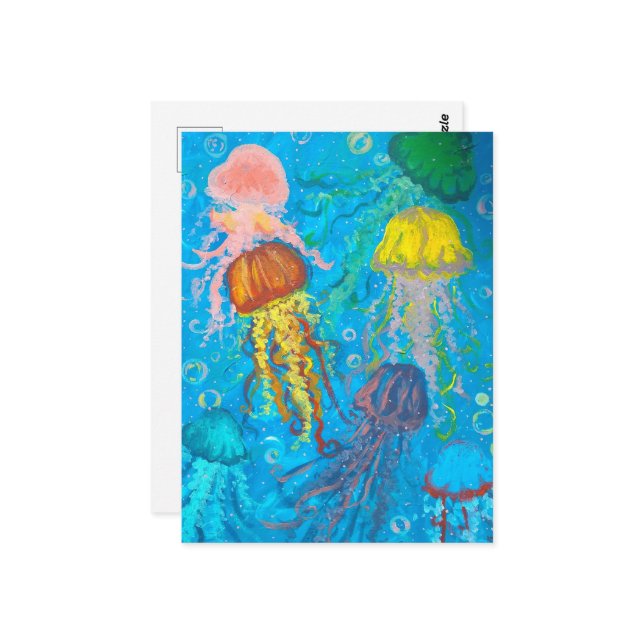 Postal medusas, océano, mar (Anverso/Reverso In Situ)