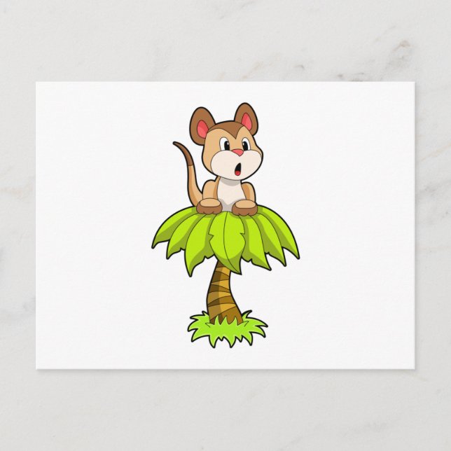 Postal Meerkat con árbol (Anverso)